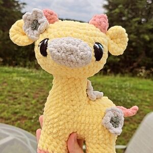 Yellow Plush Giraffe Toy